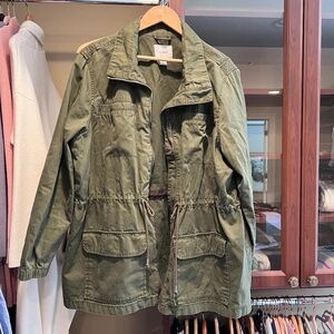 Old Navy Olive Green Military Style Jacket 2X